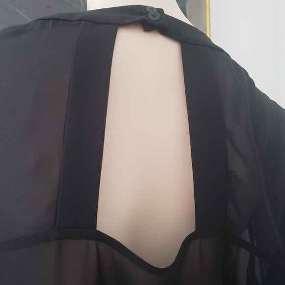 French Connection | Sheer Blouse with Pleated Detail - Picture 4 of 11